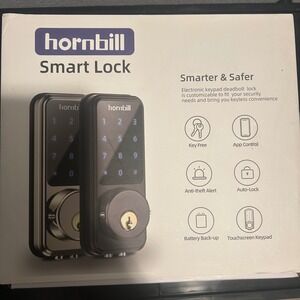 Hornbill Smart Lock Keypad Electronic Deadbolt Keyless Entry App Control‎